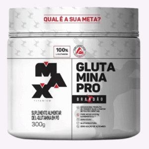 Glutamina Pro Rafael Brandão Pote 300g Max Titanium Sem sabor
