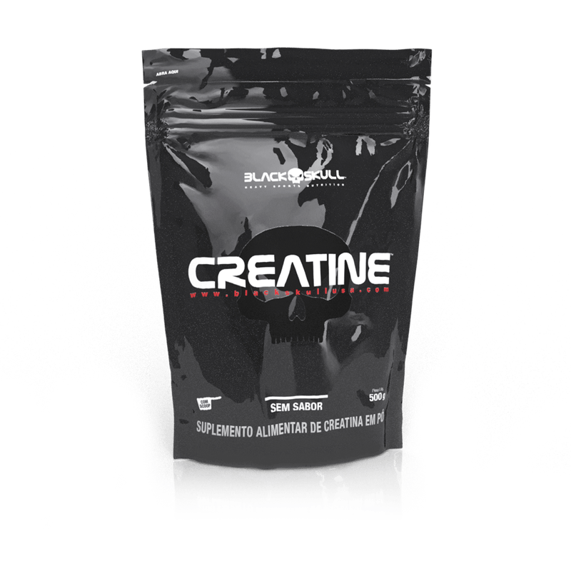 Creatine Black Skull creatina monohidratada sem sabor refil 500g